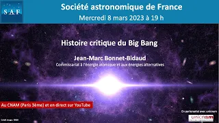 Conférence "Histoire critique du Big Bang"