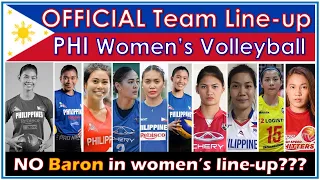 OFFICIAL Line-up Philippine National Women's Volleyball Team | SEA Games 2022