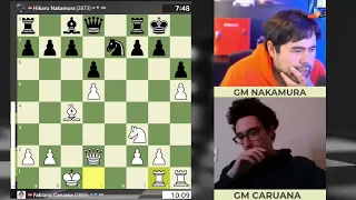 DRAMATIC GAME!! Fabiano Caruana vs Hikaru Nakamura || Rapid Chess Championship 2022 - SF