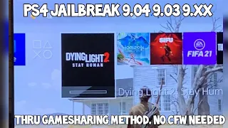 PS4 Jailbreak 9.04 9.03 9.00 - Full Tutorial - NO USB NO PC - Game Sharing Method - March 2022