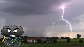 Isolierte Wasserbombe bei Regensburg und Straubing (Bayern), 5. Juni | Wetteraction 2021, Folge 5