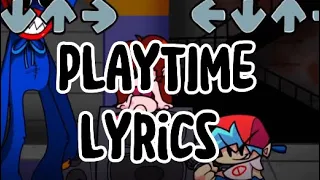 Friday Night Funkin’ - VS Huggy Wuggy - Playtime Lyrics!