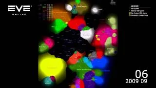 EVE Online: 5 years of Nullsec Sovereignty Progression (1080p)