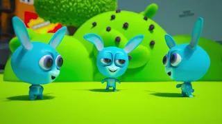 Three Little Sly Rabbits | Funny Stories with Police Offcier Chasing | Cartoon Kids Episodes