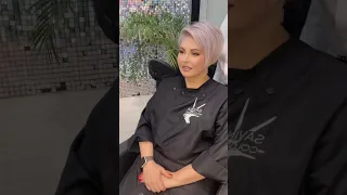 Очаровательная стрижка Пикси с удлиненной челкой 😍/Charming Pixie haircut with elongated bangs