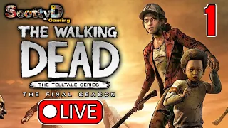 🔴LIVE Telltale's The Walking Dead S4, Part 1 / The Final Season (Full Game Blind)