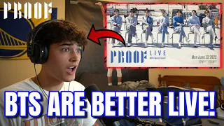 BTS PROOF LIVE Reaction! THEY ARE BETTER LIVE!