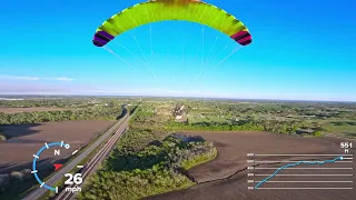 A Brief Paramotor Flight with a PAP trike and ITV Baja