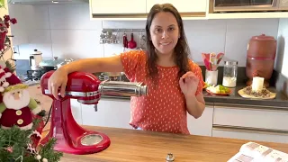 Massa Caseira com utensílios Kitchenaid