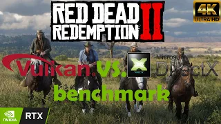 Red Dead Redemption 2 : DirectX12 vs Vulkan Benchmark on RTX 3070 4k