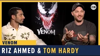 Riz Ahmed and Tom Hardy Talk 'Venom'