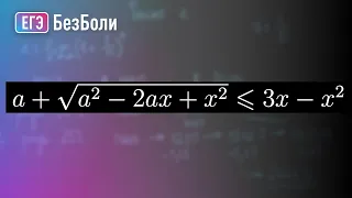 НЕСТАНДАРТНАЯ задача с параметром на плоскость аОх | Параметр 41 | mathus.ru #егэ2024