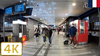 Lyon, France (Train station/Gare de Lyon Perrache) | Winter 2022【4K】
