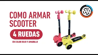 Como armar tu scooter 4 ruedas #hookpanet