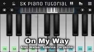 On My Way - Piano Tutorial | Alan Walker, Sabrina Carpenter | Perfect Piano