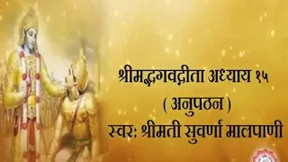 श्रीमद्भगवद्गीता  अध्याय १५ गीता परिवार 🙏