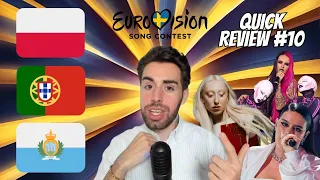 FINAL REVIEW #10 | POLAND 🇵🇱 PORTUGAL 🇵🇹 SAN MARINO 🇸🇲 | EUROVISION 2024 Final Reaction & Analysis