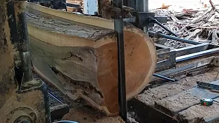 Sawing hollow teak wood || Crazy woodworking || off gread.