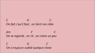 Salut les amoureux . Joe Dassin . Karaoké d accords pour accompagner la chanson a la guitare