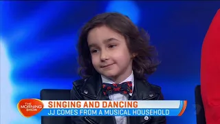 7 year old comedian JJ Pantano on The Morning Show following his Golden Buzzer Performance on AGT