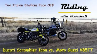 Ducati Scrambler Icon vs Moto Guzzi V85TT