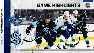 Canucks @ Kraken 10/23/21 | NHL Highlights