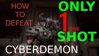 DOOM l How to defeat the CYBERDEMON with only ONE SHOT l EASIEST WAY POSSIBLE l ONLY BFG