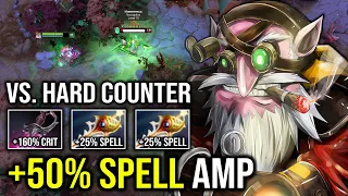 WTF 50% SPELL AMP 1 Shot Rapier Khanda Against Hard Counter with 979 Damage Per Hit Sniper Dota 2