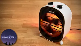 Warm electric fan heater noise for deep sleep 💤 | BLACK SCREEN 10 HOURS