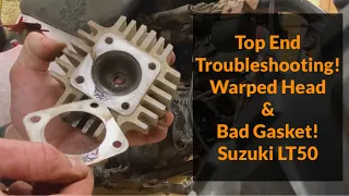 Suzuki LT50 Compression Test - Bad Head Gasket!