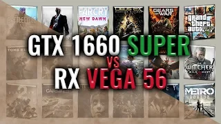 GTX 1660 SUPER vs RX VEGA 56 Benchmarks | 59 tests