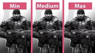 Gears of War Ultimate Edition – PC Min vs. Medium vs. Max Graphics Comparison