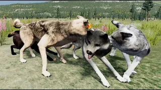 Fighting and Killing Wolves and Elk in Multiplayer WolfQuest 3 Anniversary Edition Episode #187