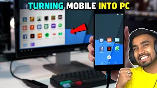 TECHNO GAMERZ TURNING A MOBILE INTO PC | TECHNO GAMERZ | UJJWAL GAMER