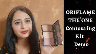 Oriflame The One Contouring Kit Swatches Review & Demo | Contour, Highlight & Blush | By hnbStation