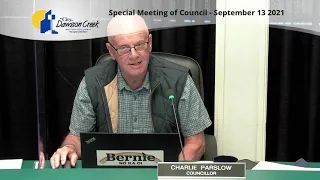 Special Council Meeting - September 13, 2021