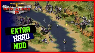 Red Alert 2 | Extra Hard Mod | Master the Battlefields | 1 vs 7 brutal ai