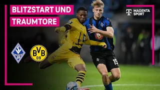 SV Waldhof Mannheim - Borussia Dortmund II, Highlights mit Live-Kommentar | 3. Liga | MAGENTA SPORT