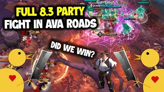 FULL 8.3 PARTY AVALON ROADS  | albion online | full fight uncut