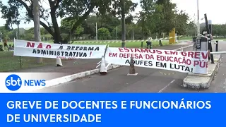 Professores e servidores entram em greve por melhores condições e salários | #SBTNewsnaTV (17/04/24)