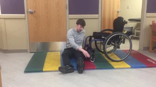 Lateral Approach Floor to Wheelchair Transfer