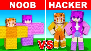 NOOB vs HACKER: MIA AND ZOEY Build Challenge