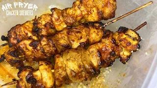 AIR FRYER CHICKEN SKEWERS | EASY CHICKEN SKEWERS RECIPE