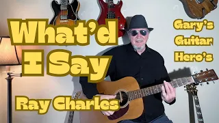 "What’d I Say” Simplified Acoustic Guitar Lesson.  #guitarlessons #beginnerguitarlessons