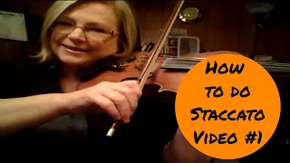 How to do Staccato #1 - Violin Technique