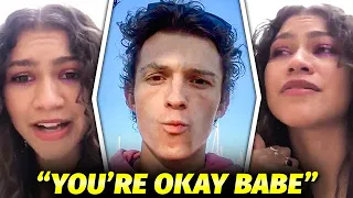 "It's Okay Babe" Tom Holland Helps Zendaya with Her Anxiety