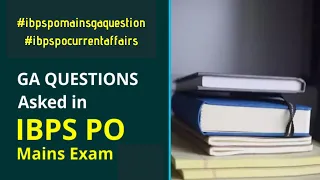 IBPS PO MAINS 2021 General Awareness Questions