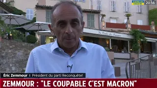 "Le coupable, c'est Macron" - Eric Zemmour