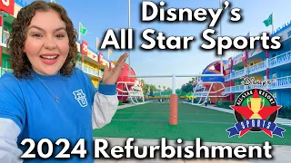 Disney's All Star Sports Full Tour (2024 Refurbished Resort & Rooms)