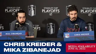 New York Rangers: Chris Kreider & Mika Zibanejad Postgame Media Availability | June 11, 2022